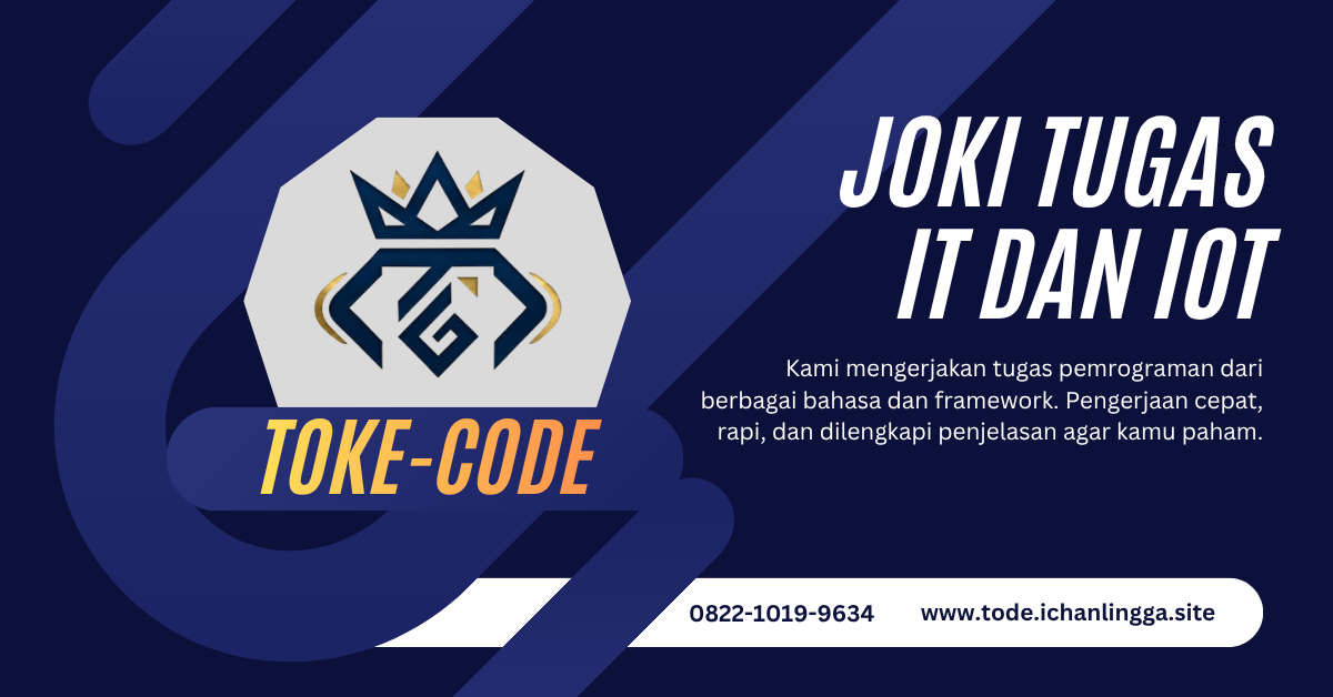 Joki Tugas Pemrograman dan IoT